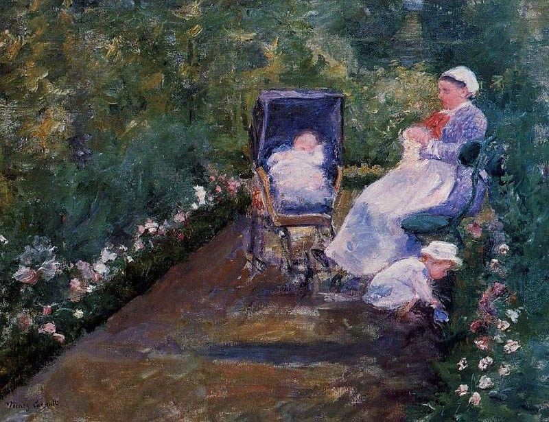 Mary Cassatt Children In A Garden